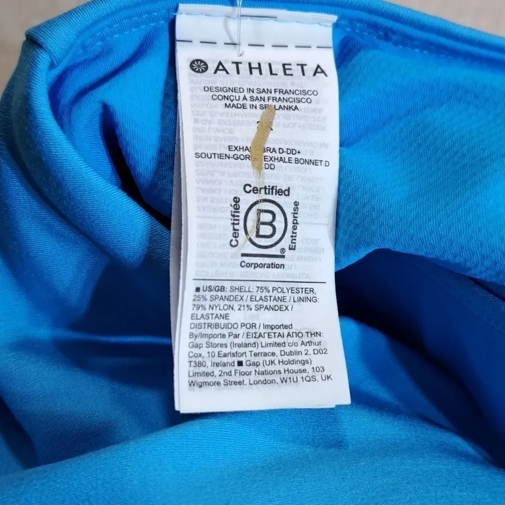 NWOT Athleta Exhale Bra D-DD comes with free gift